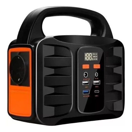 Gerador Solar Portátil 100w Para Casa E Viagens | Shopee Brasil