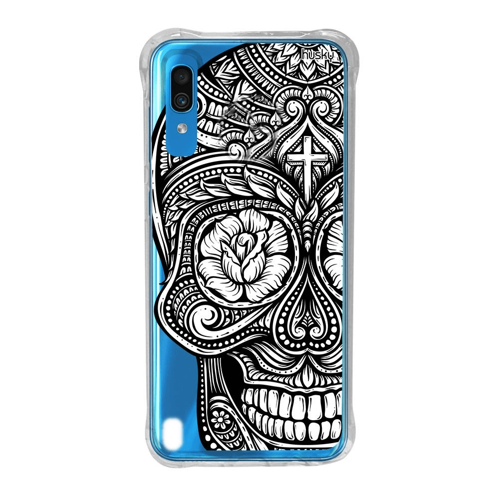 Capa husky estampa caveira mexicana galaxy A01