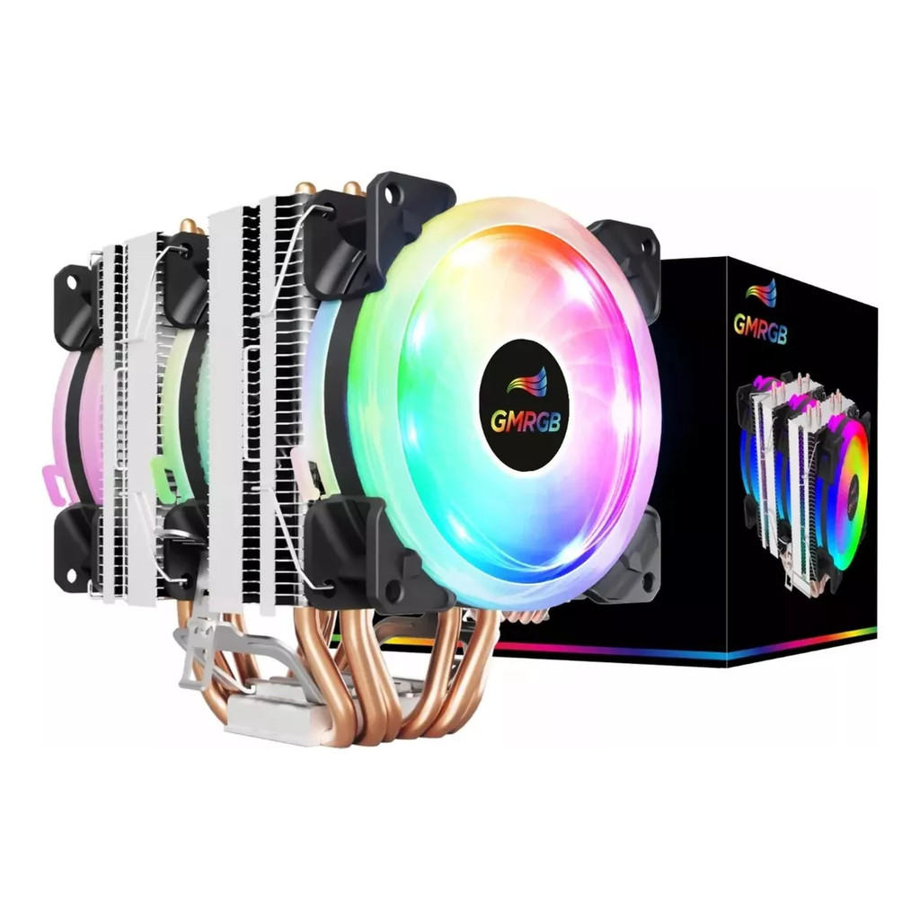 6heat Pipe Cpu Cooler Pwm Rgb Lga 2011/2011-3 X79 Gmrgb 4pin