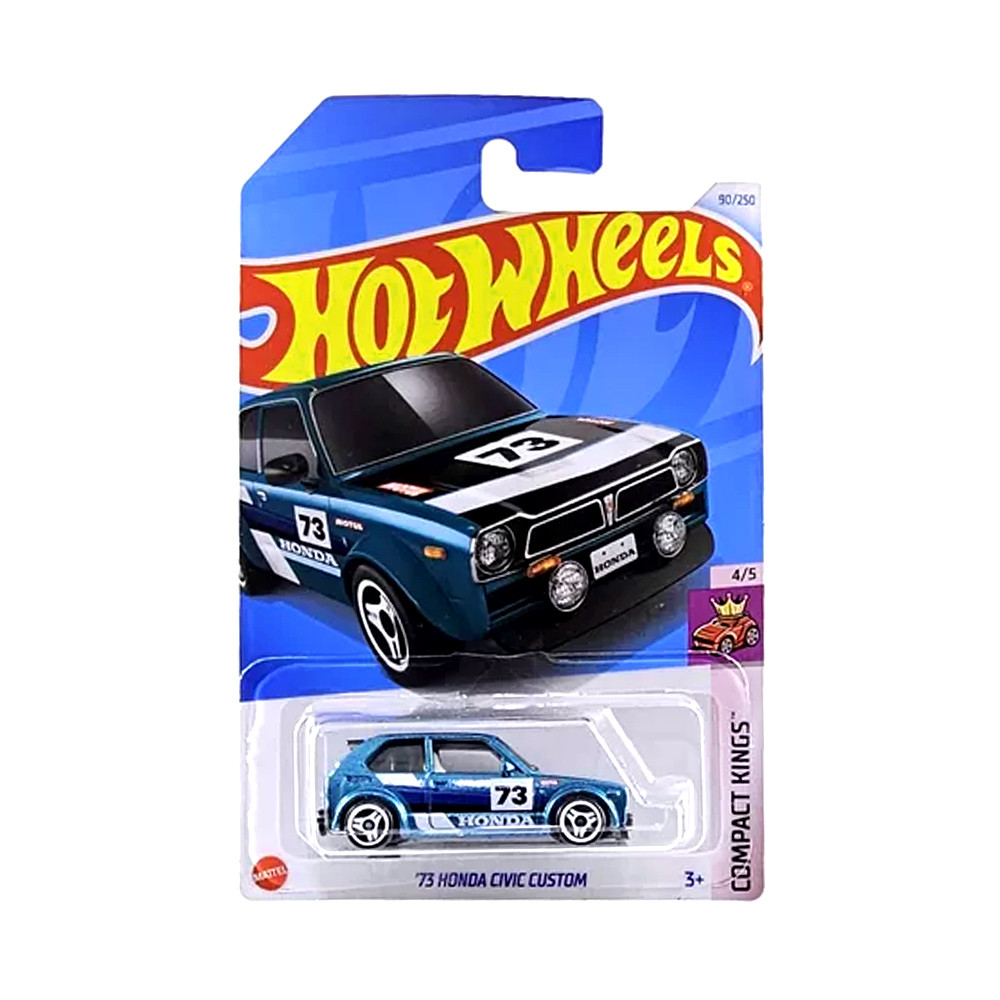 Hot Wheels - Honda Civic Custom - HW Drag Strip 7/10 - HKH33 - Korte Card - Wit - Mattel 2023