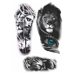 3 Tatuagens Temporaria Leão de Juda 2