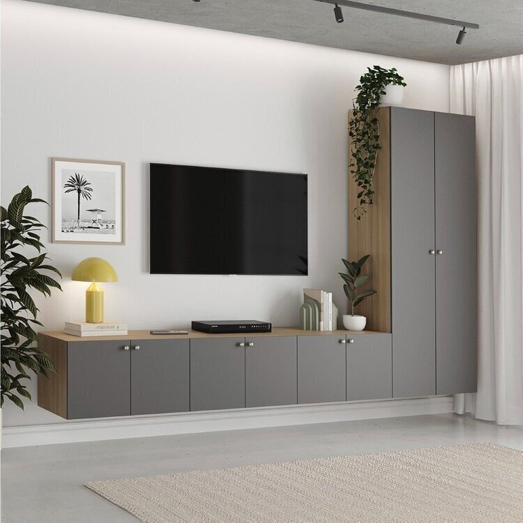 Rack Modular 4 Módulos 8 Portas Frame CabeCasa MadeiraMadeira | Shopee ...