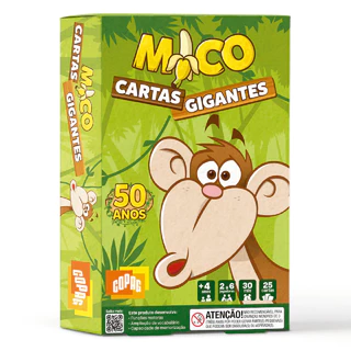 Jogo Mico Cartas Gigantes 25 cartas para 2 a 6 jogadores Copag - 30767