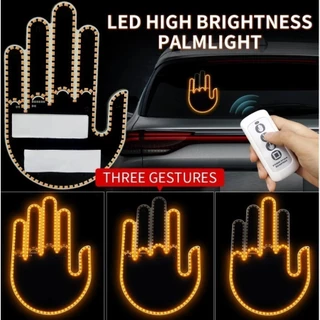 Luz De Gesto Para Carros Led Indicadora Iluminada Dedo Com Sinais Remotos De Raiva De Estrada Médio Lâmpada De Mão Led