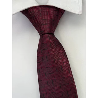 Gravata Semi Slim Vinho - 2400 Fios