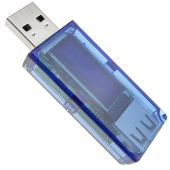 Amperímetro voltímetro e nível de carregamento USB KWS-V20