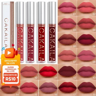 18 Cores Brilho labial fosco à prova d