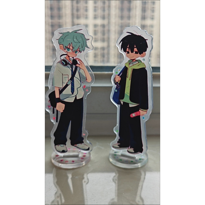 2 Pçs/Set Alien Stage Ivan Até Acrílico Stand Q Versão Figura
