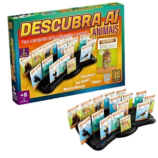 Jogo De Perguntas Descubra Aí Edição Animais 04752 - Grow