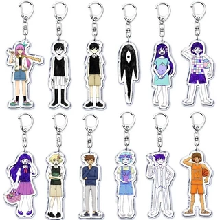 Chaveiro de Omori do Jogo Popular para Bolsas Pingente Basil Mari Aubery Kel Hero Sunny Algo Olho Chaveiro Anel Joias Pr