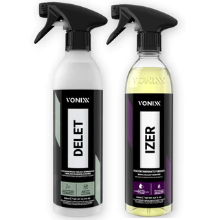 IZER LIMPA RODAS DELET 500ML VONIXX KIT DE DETALHAMENTO AUTOMOTIVO COM IZER E DELET