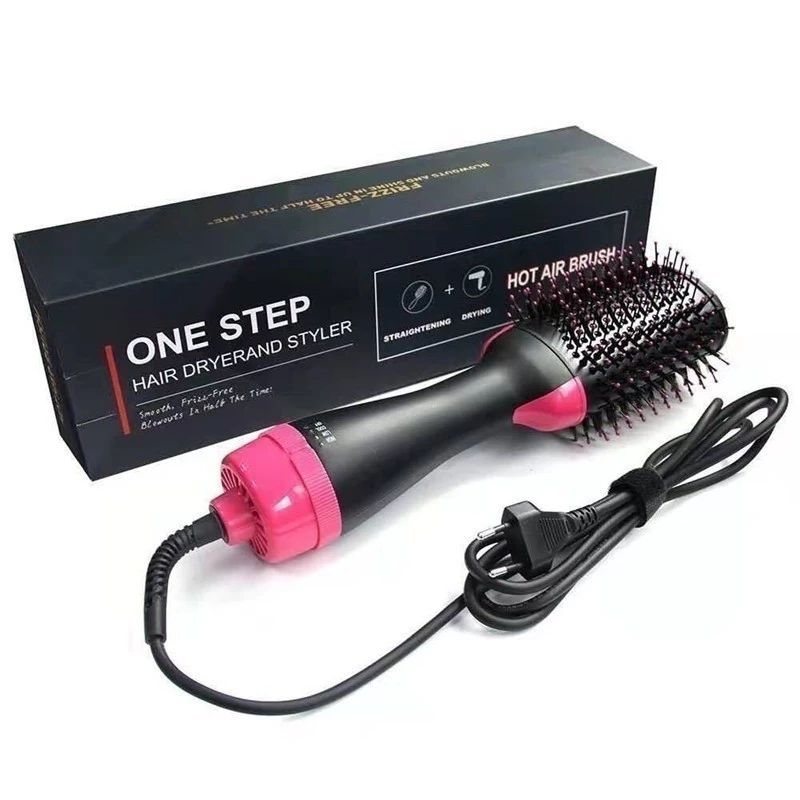 Escova Secadora 110V Alisador Elétrica Quente Cabelo Com 3 Em1 Hair Styler