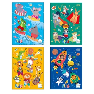 Caderno Brochura Caligrafia Sapeca Kids Masculino 40 Folhas Tilibra