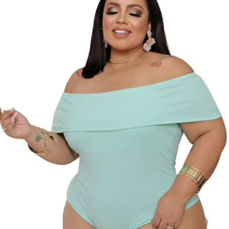 Body feminino plus size G1 canelado 46 a 50 modelo curve | Shopee Brasil