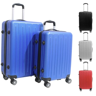 Kit 2 Malas de Viagem Rígidas em ABS 4 Rodinhas 360 - Preto em Oferta na Shopee