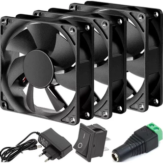 Kit Micro Ventilador Cooler Resfriamento Aquário 