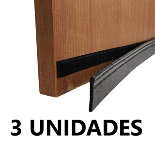 Kit Veda Porta Protetor Contra Insetos Vedante de Porta Rodinho Rodo De 80cm