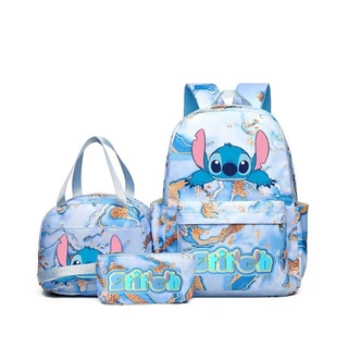 mochila do stitch material escolar infantil menino menina mascolina reforçada impermeável feminina