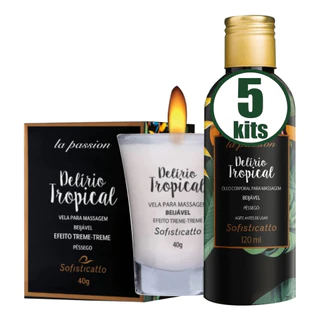 5 Kit Sexshop Delírio Tropical Beijável Sofisticatto Atacado