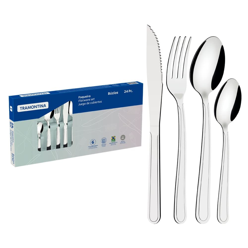 Faqueiro Inox Tramontina Búzios 24 Peças