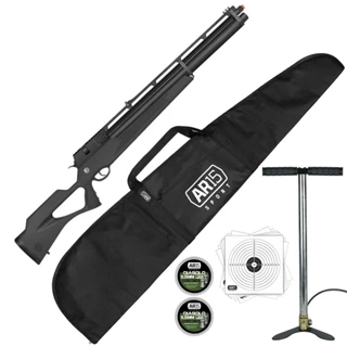 Carabina PCP Rossi R8 Black 5.5 +Bomba Quickshot Fixa Strike
