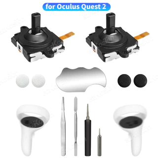 Kit De Substituição De Joystick VR Para Oculus Quest 2 Controlador Polegar Apertos Meta Lidar Com Reparo Acessórios