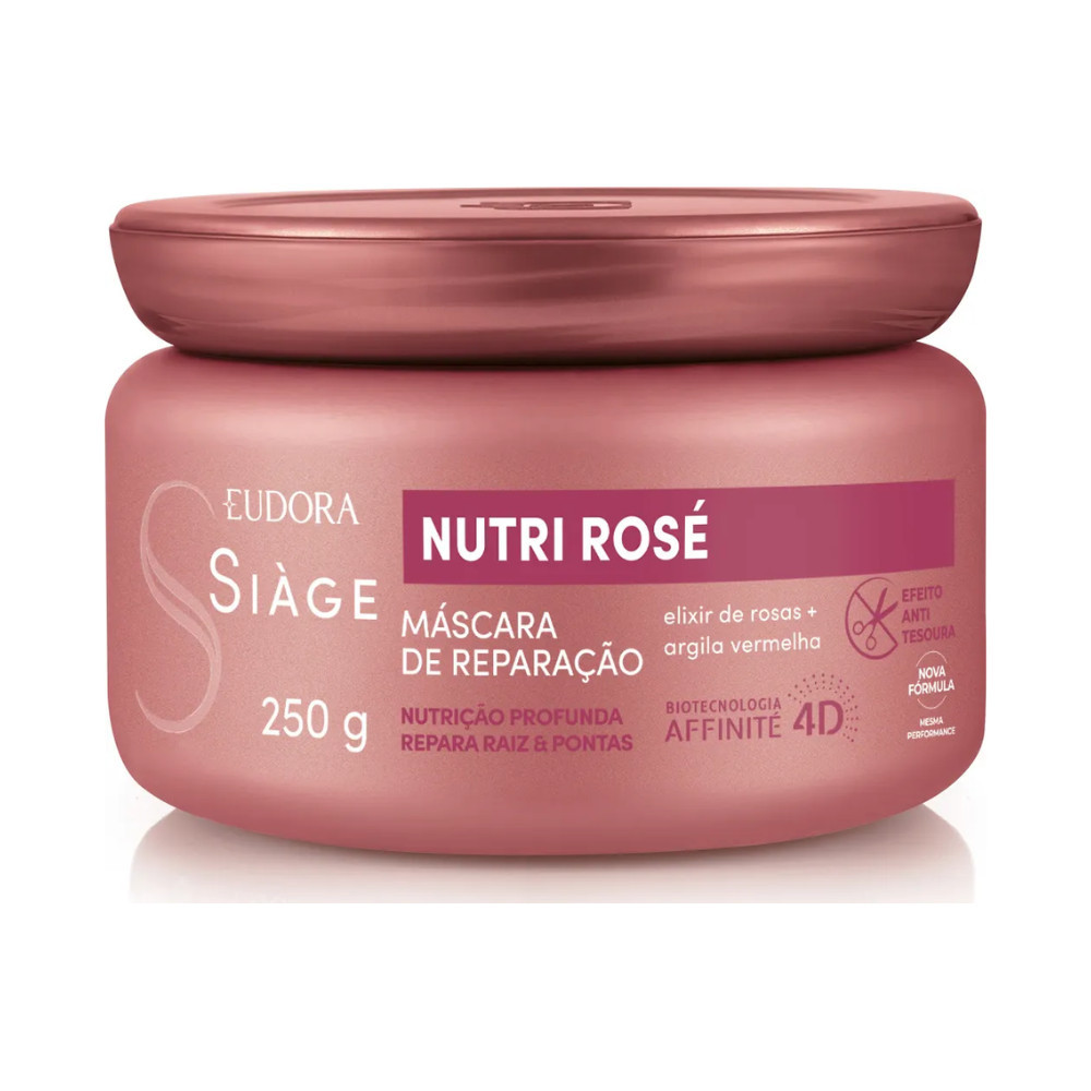 Máscara de Reparação Capilar Contém 250g Nutri Rosé -Siage Eudora ...