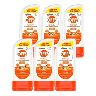 Kit 6 und Repelente Off Loção Family 4H 200ml em Oferta na Shopee