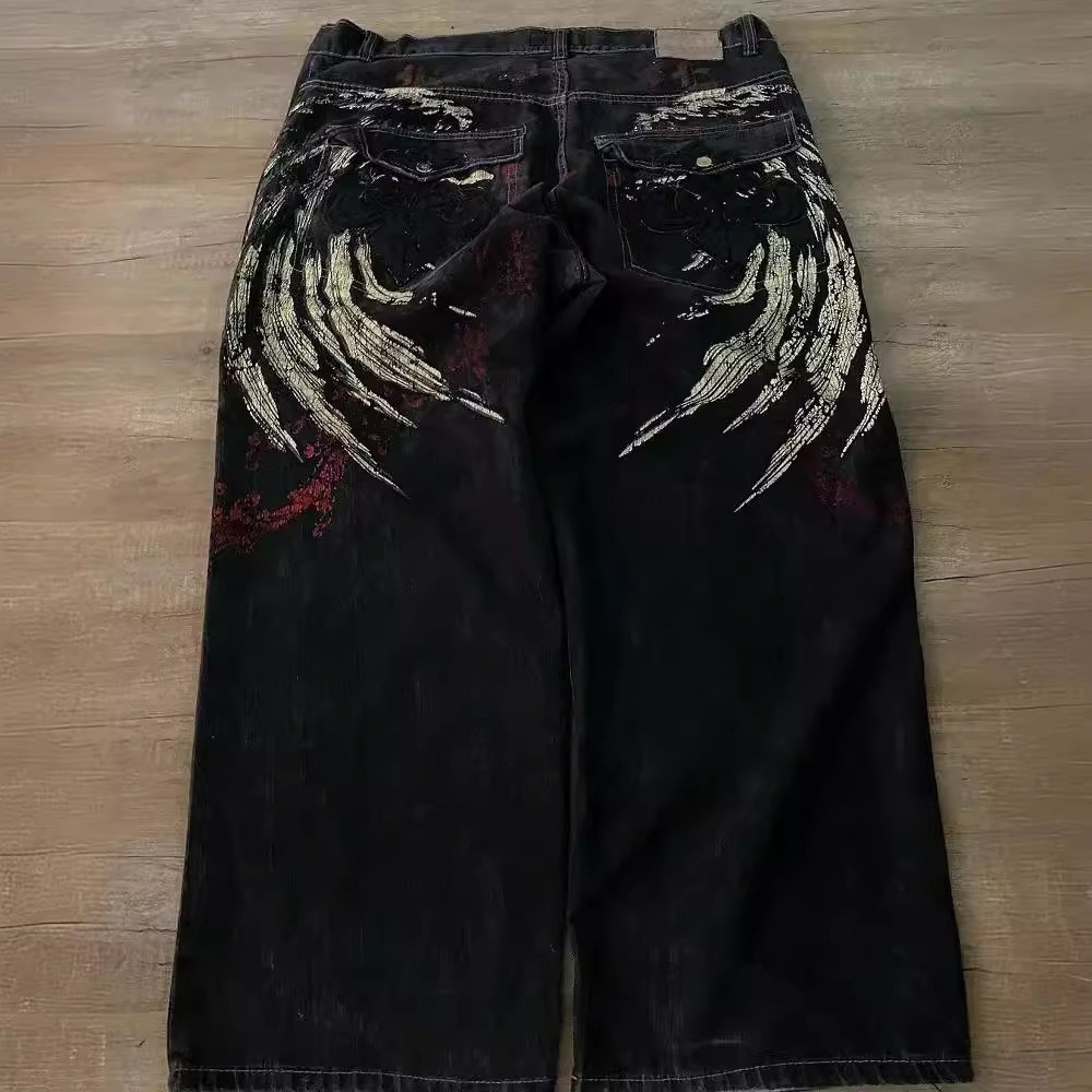 Jeans de roupas de rua de comércio eletrônico transfronteiriço Y2K