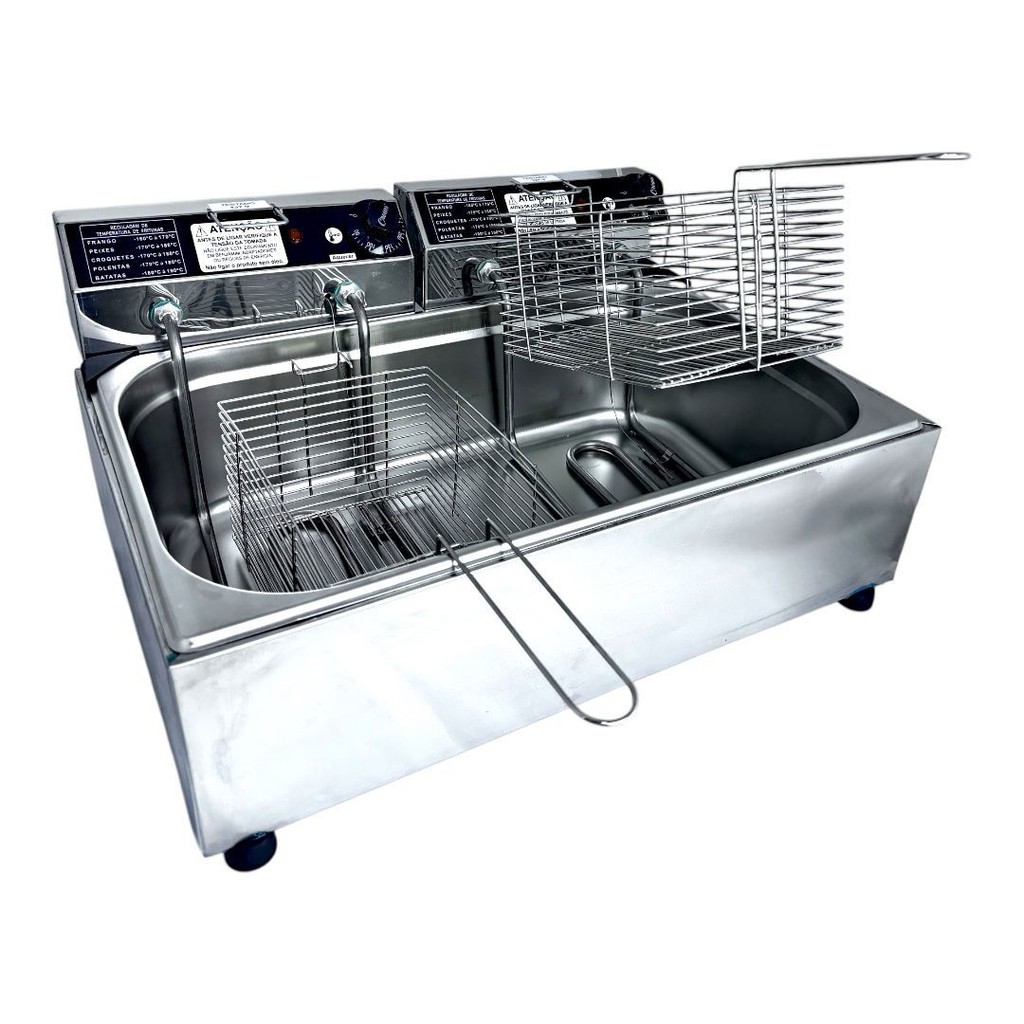 FRITADEIRA INDUSTRIAL ELETRICA 16L 1 CUBA 127V IPE COZINHAS