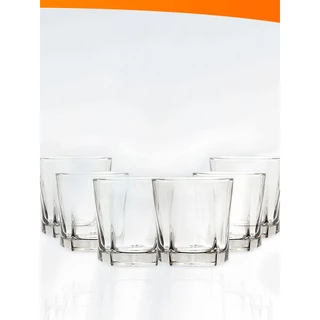 Conjunto Bar Kit 6 Copos De Whisky Elegantes Resistentes Vidro 300ML Kolling Sell