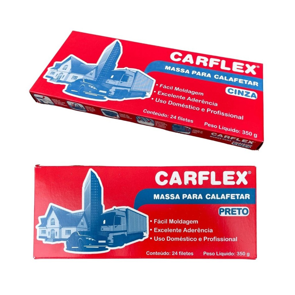 Kit 2 Massa Para Calafetar Carflex 350g | Shopee Brasil