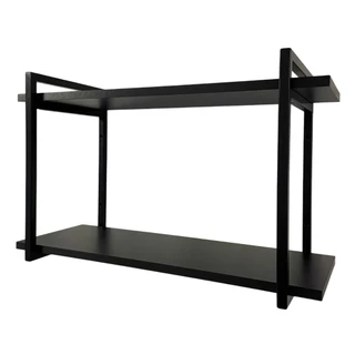 Prateleira Industrial Suspensa Organizador 2 Níveis MDF 90X20cm em Oferta na Shopee