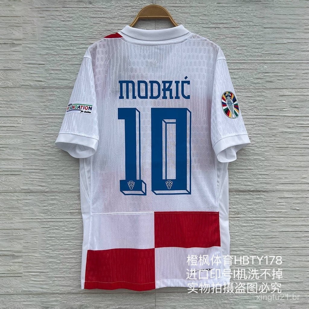 Versão do jogador 2024 European Cup Crodia No. 10 Moderich Manga Curta ...