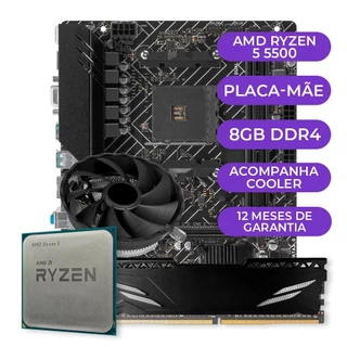 Kit Upgrade Gamer AMD Ryzen 5 5500, AM4, 8GB DDR4 em Oferta na Shopee