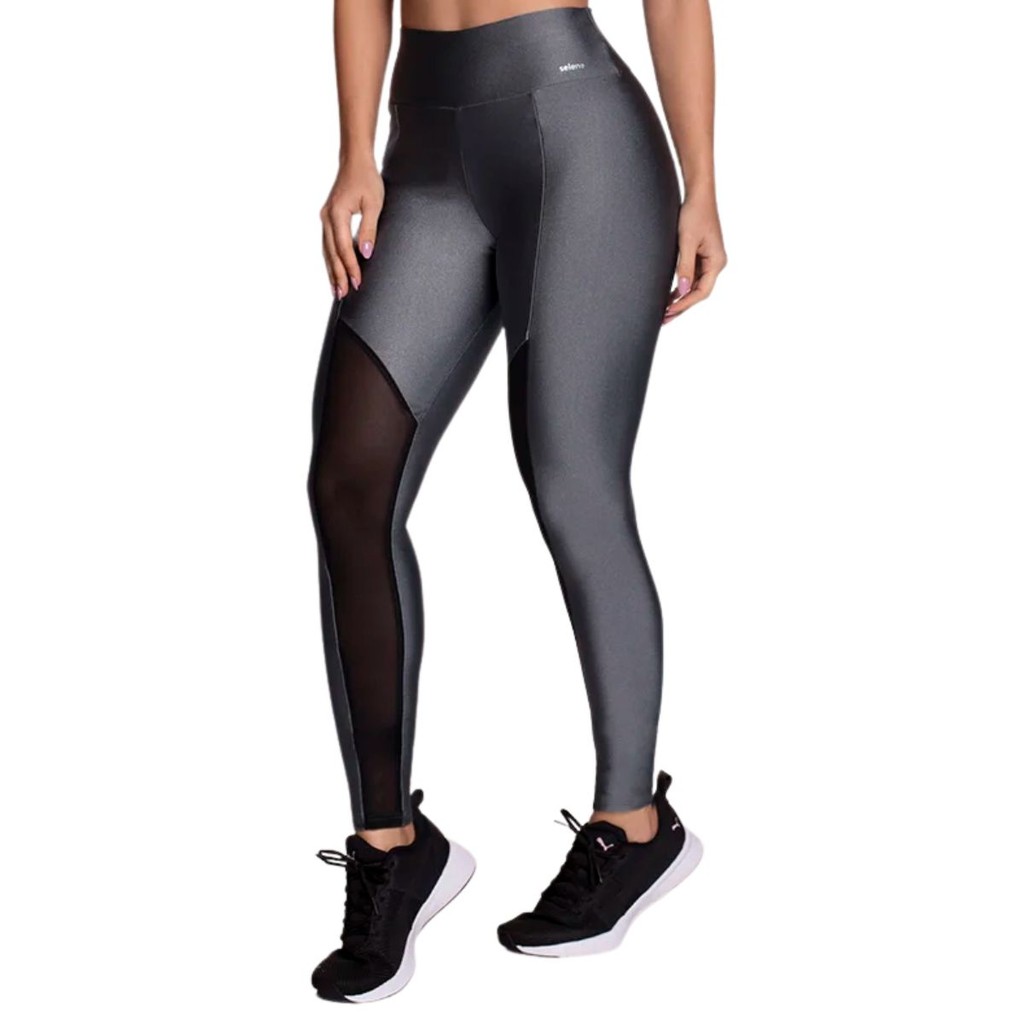 Calça Leging Fitness Com Recorte Selene | Shopee Brasil