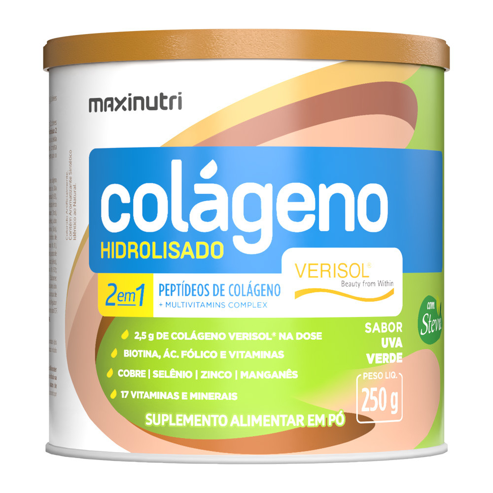 Colageno Hidrolisado Verisol Uva Verde 250g Maxinutri | Shopee Brasil