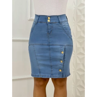 SAIA JEANS evangélica com lycra clara