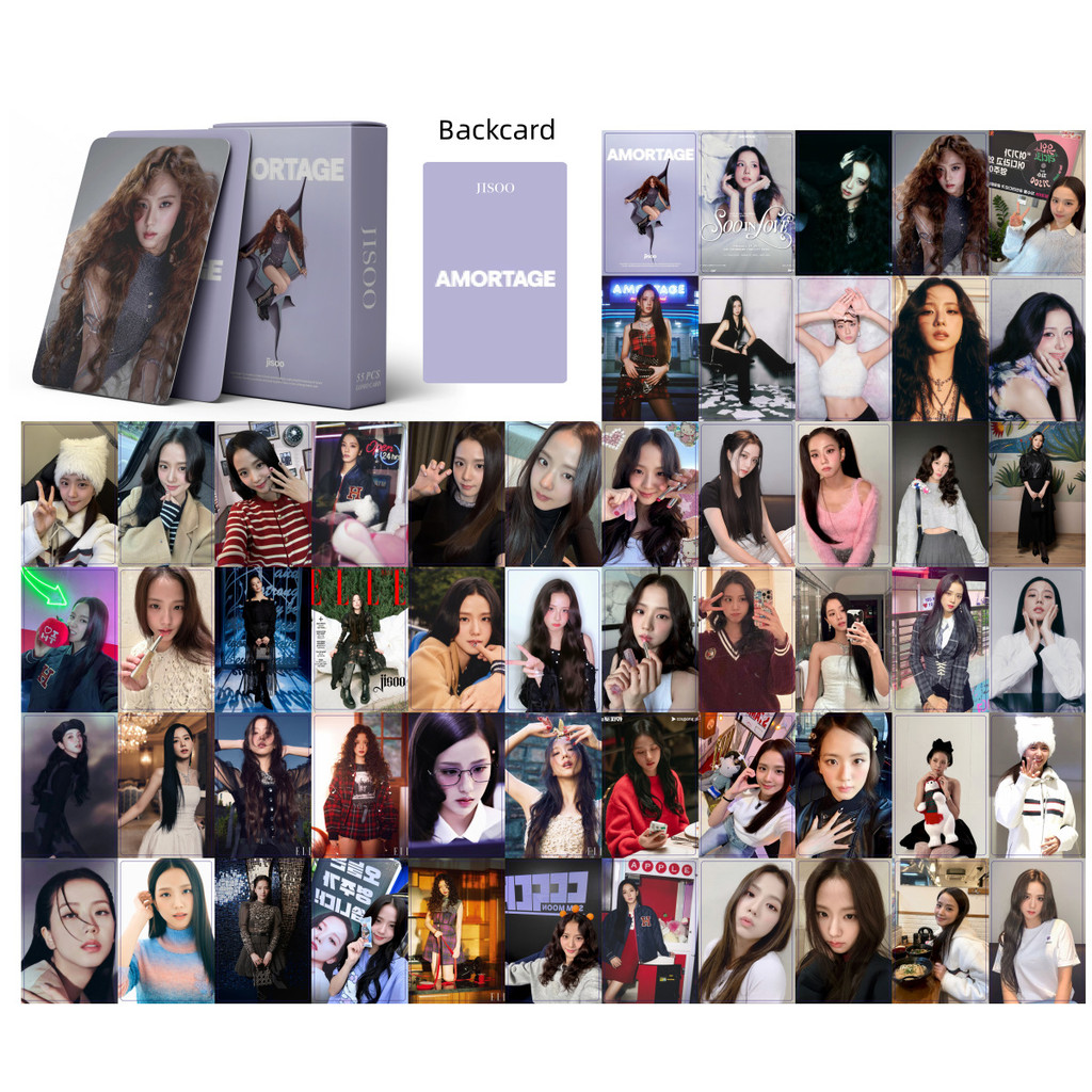 55pcs/Caixa BLACKPINK photocards 2022 Weleoming Colleelion Summer