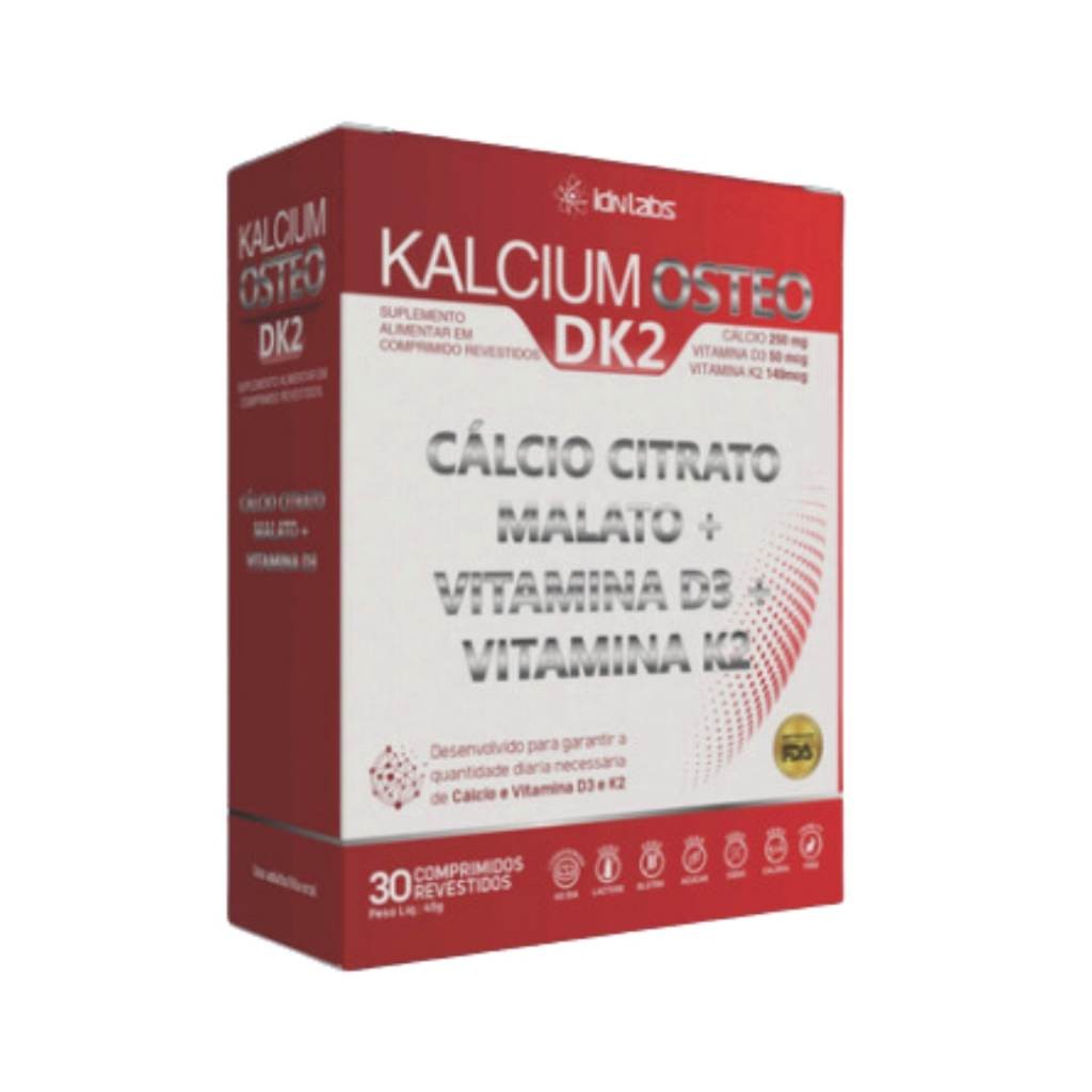 Kalcium Osteo DK2 30 comprimidos | Shopee Brasil