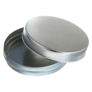 100 Latinha para Personalizar Metal 5x1 Prata Redonda Vela Lembrancinha Terço Creme| ~20 30ml | 30gr