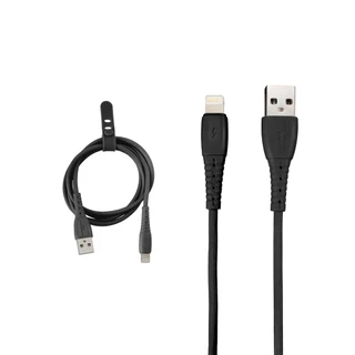 Cabo Lightning Carregamento Rápido Emborrachado 1 metros em Oferta na Shopee