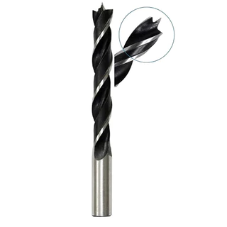 Broca de aço carbono 3 pontas para madeira furadeira martelete 10mm - Starfer