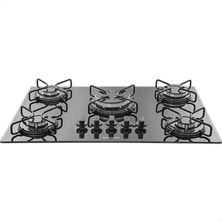 Cooktop Mesa De Vidro 5 Queimadores À Gás Preto FG5305AVP Suggar Bivolt