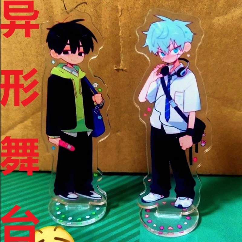 2 Pçs/Set Alien Stage Ivan Até Acrílico Stand Q Versão Figura