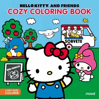 Hello Kitty | Cozy Coloring Book | Livro para Colorir em Oferta na Shopee