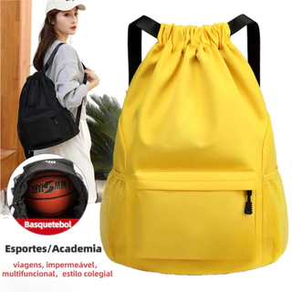 Bolsa Mochila Saco Esportiva Sacola Academia Futebol Basquete Passeio Impermeável ZJ6101# em Oferta na Shopee