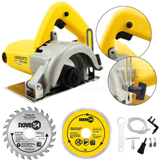 Kit Serra Mármore Tipo Makita Menegotti +Disco para Corte em Alvenaria + Disco de Corte para Madeira em Oferta na Shopee