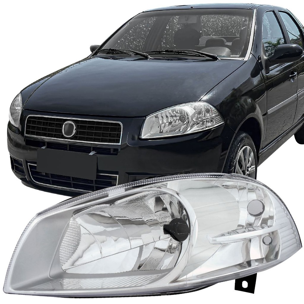 Farol Cromado Fiat Palio 2008 09 à 2011 Siena Strada SL Working G4 2010 ...