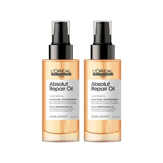 Kit L'Oréal Professionnel Serie Expert Absolut Repair Gold Quinoa - Óleo Capilar Protein 10 in 1 90ml - 2 Unidades em Oferta na Shopee